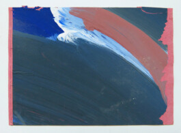 Abstraktes Bild auf einer Karteikarte.