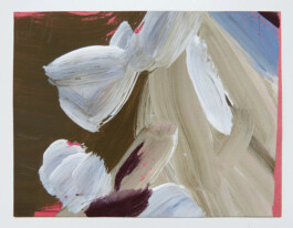 Abstraktes Bild auf einer Karteikarte.