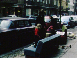 Sperrmüll auf der Straße.